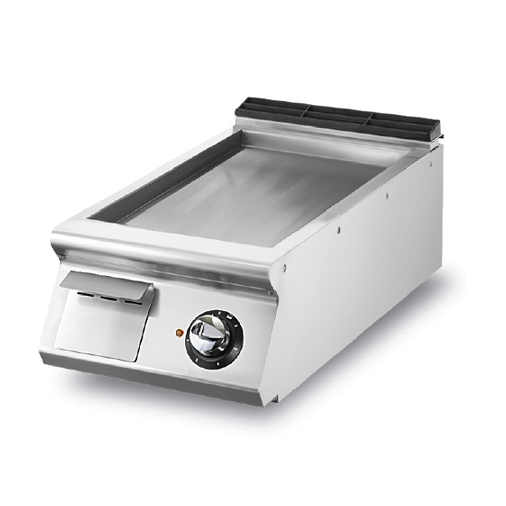 Virtus Elektro-Grillplatte, Tischmodell, glatte Platte