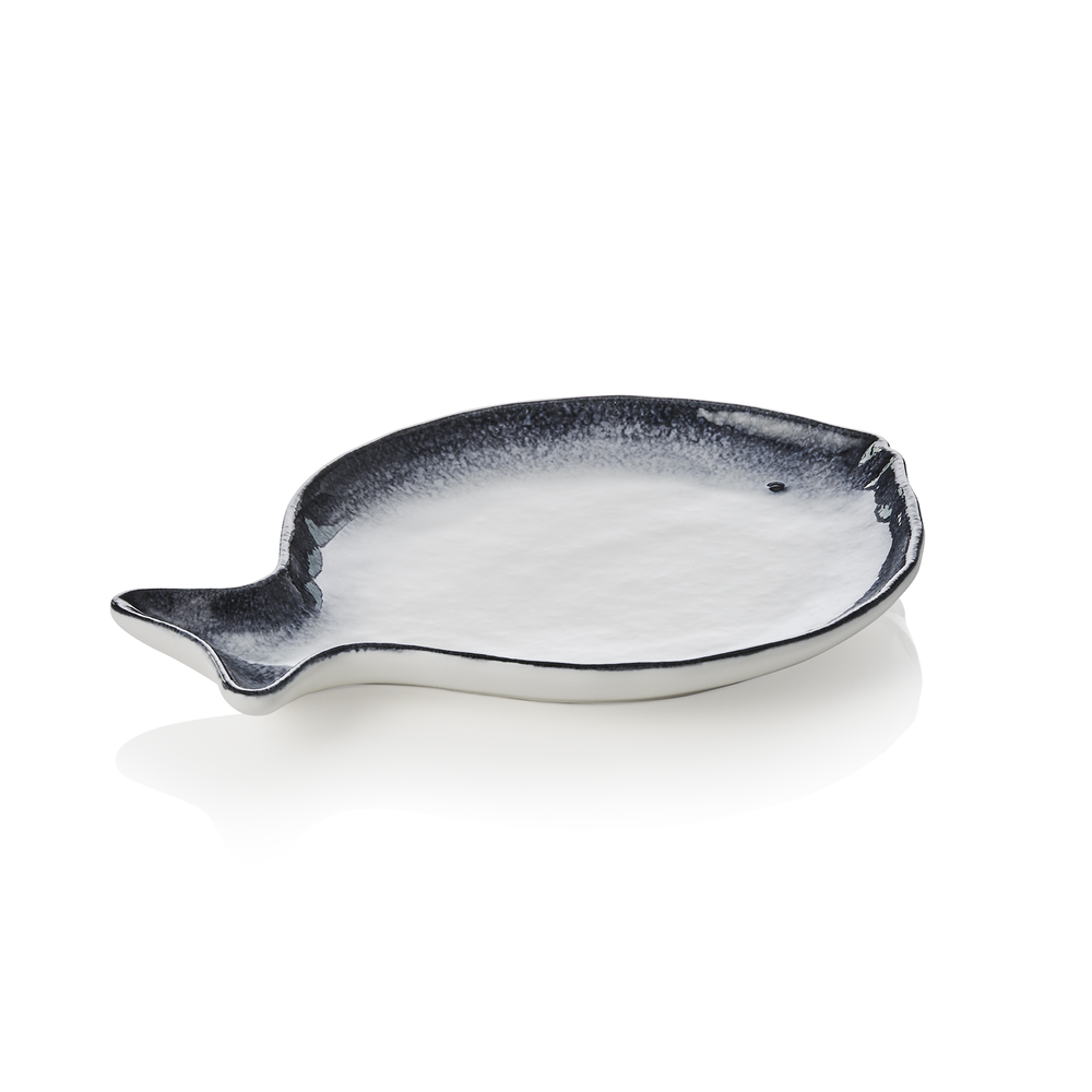 WAS Fischteller Set, 21 x 16 x 2 cm, Set á 6 Stück, Porzellan