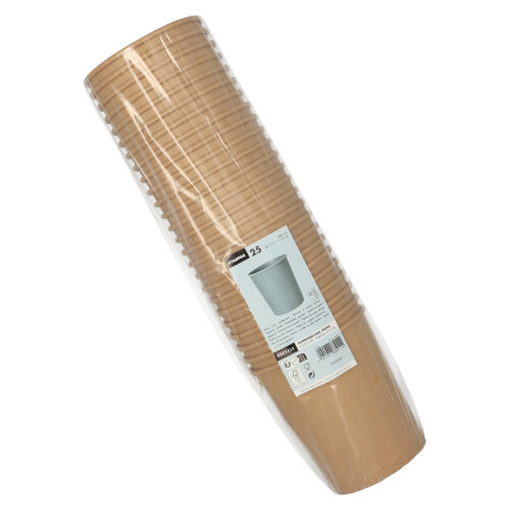Papstar Suppenbecher, Pappe rund 940 ml Ø 11,5 cm · 13 cm braun