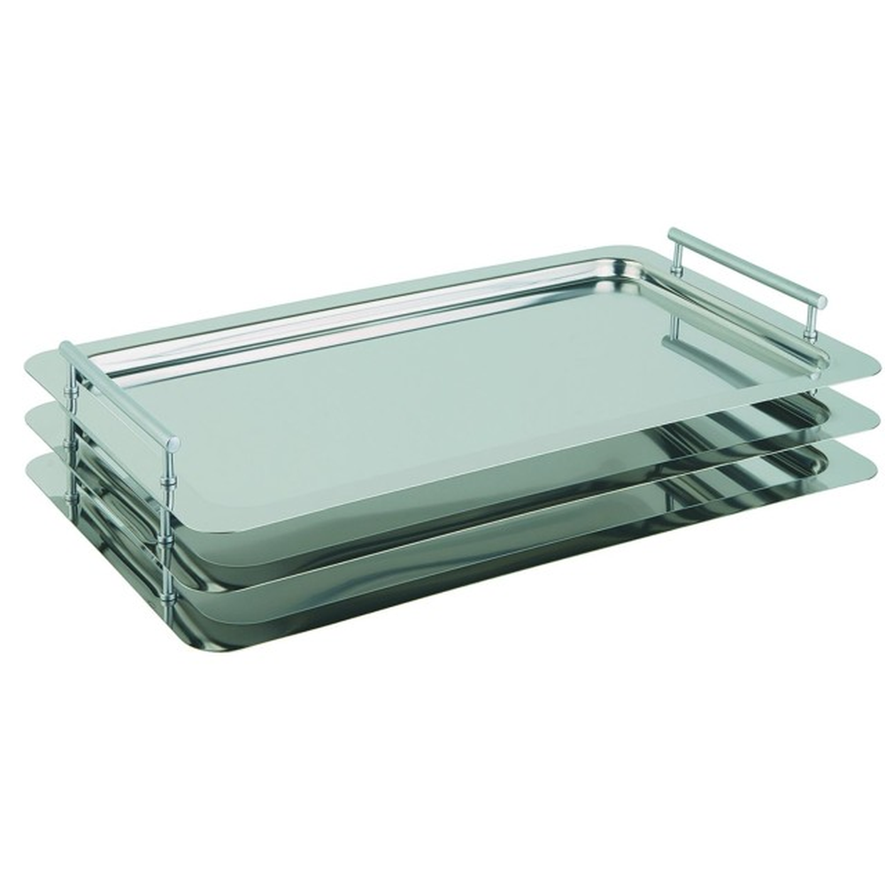 APS GN 1/1 System-Tablett 53 x 32,5 cm, Nutzhöhe 3,5 cm , 18/10 Edelstahl