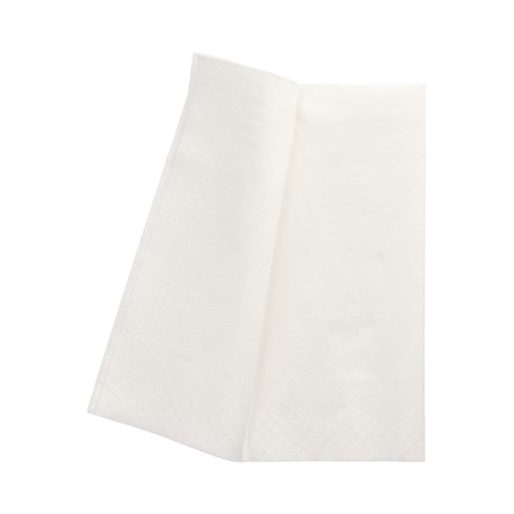Papstar Servietten, 2-lagig 1/8-Falz 33 cm x 33 cm weiss