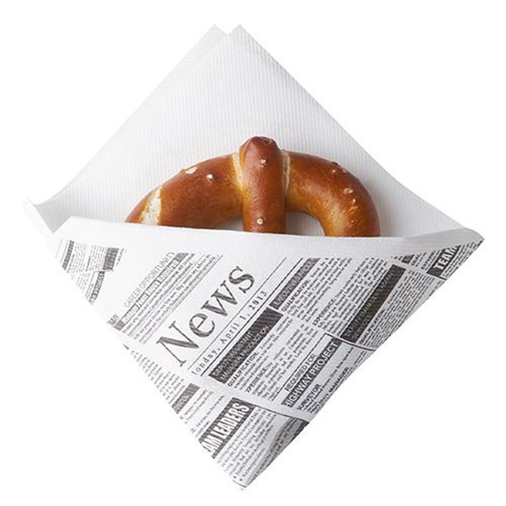 PAPSTAR Snackservietten, stoffähnlich, Airlaid 1/4-Falz 32,5 cm x 30,5 cm wei