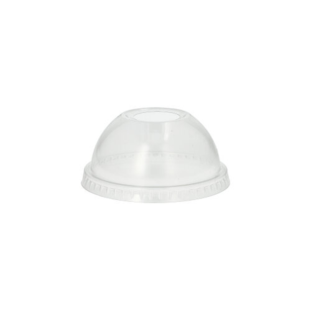 Papstar Dom-Deckel "Hurricane", PET rund Ø 7,8 cm · 3,8 cm glasklar mit Lochung