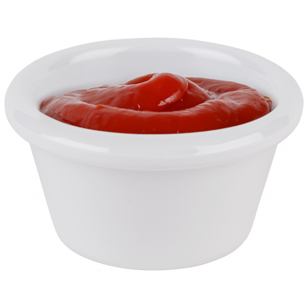 APS Dip-Schälchen -CASUAL- Ø 7 cm, H: 3,7 cm , Melamin, weiß, 0,05 Liter