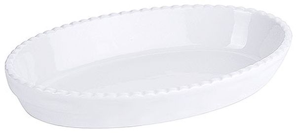 Contacto Backform Porzellan weiß 24,0 x 14,0 x H4,5 cm