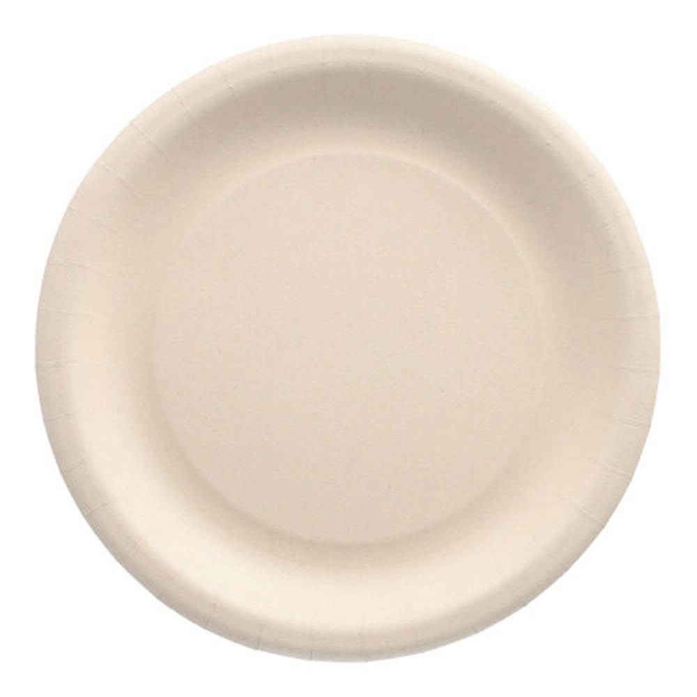 Papstar Teller Agrarreste "pure" rund Ø 23 cm weiss