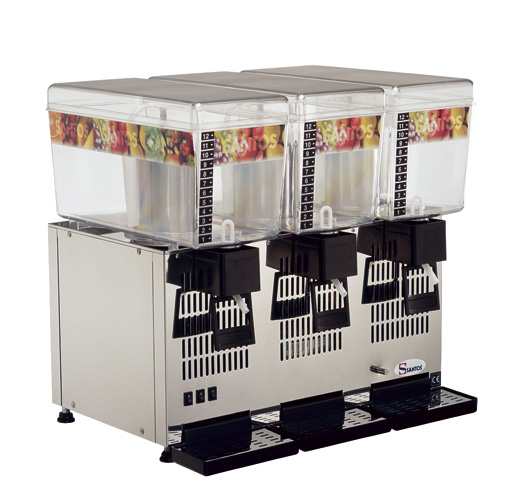 Santos Dispenser für gekühlte Getränke - 3 Behälter x 12 l