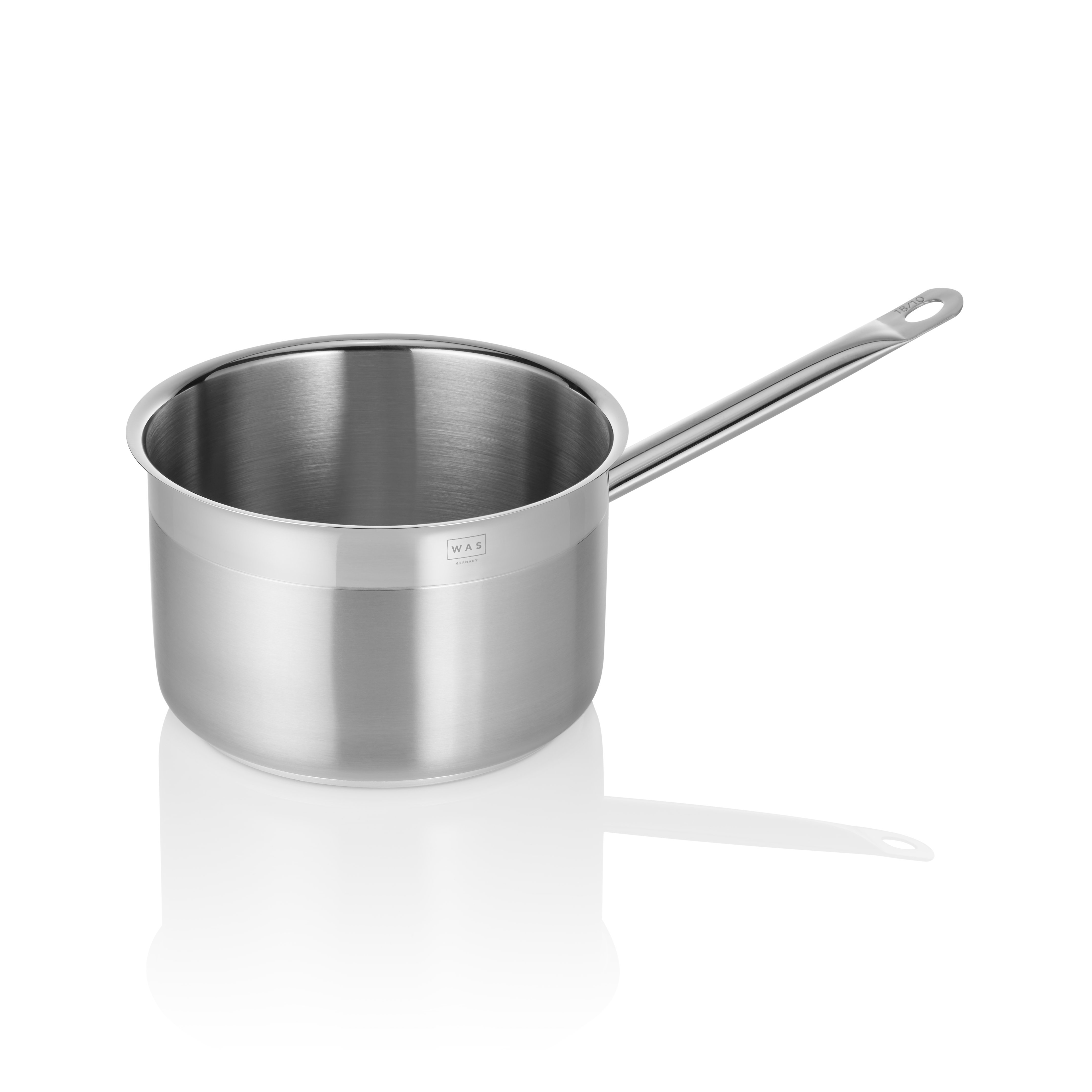 WAS Stielkasserolle COOKWARE 21, Ø 20 cm, 4 ltr., Chromnickelstahl 18/10