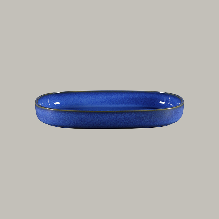  RAK Platte oval tief - cobalt Länge: 33.2 cm / Breite: 23.2 cm / Höhe : 4.5 cm 