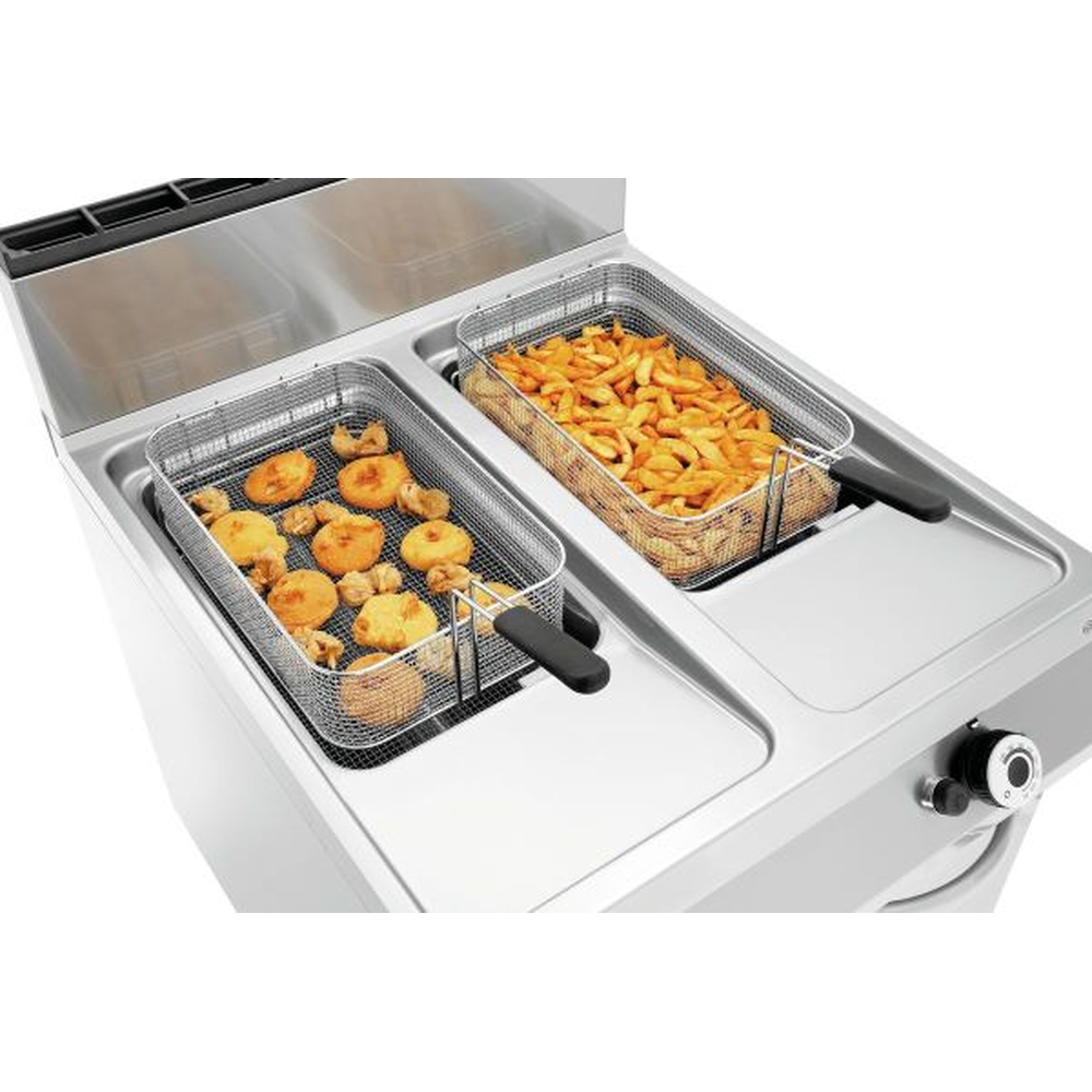 Bartscher Gas-Standfritteuse, 2 Becken
