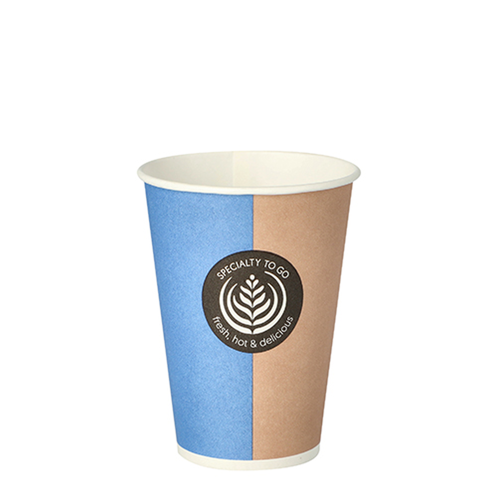 Papstar Automatenbecher, Pappe "To Go" 0,18 l Ø 7,01 cm · 9,2 cm "Barista Time"