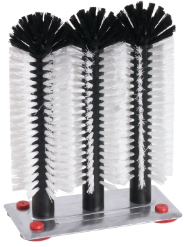 Contacto Gläserspülbürste 24/24/24 cm auf Platte aus Aluminium