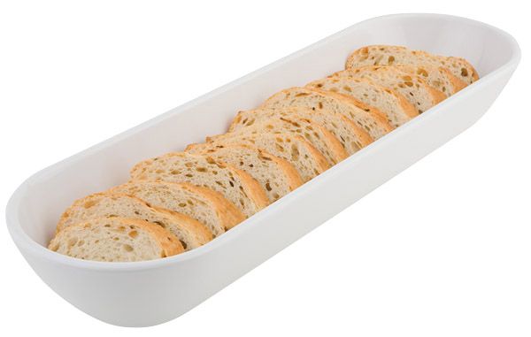 APS Schale -PURE- 51 x 15,5 cm, H: 7,5 cm , Melamin, weiß, 2,4 Liter