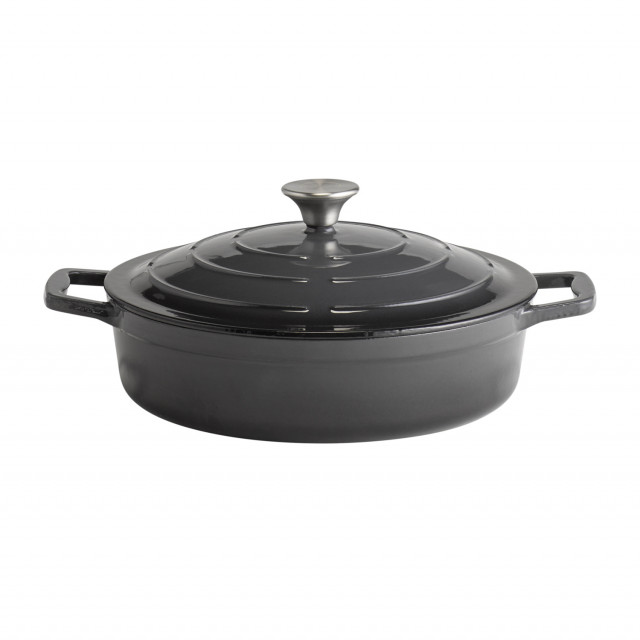 APS Bräter mit Deckel -5 STARS-    Ø 28 cm, H: 7 cm, 3 Liter