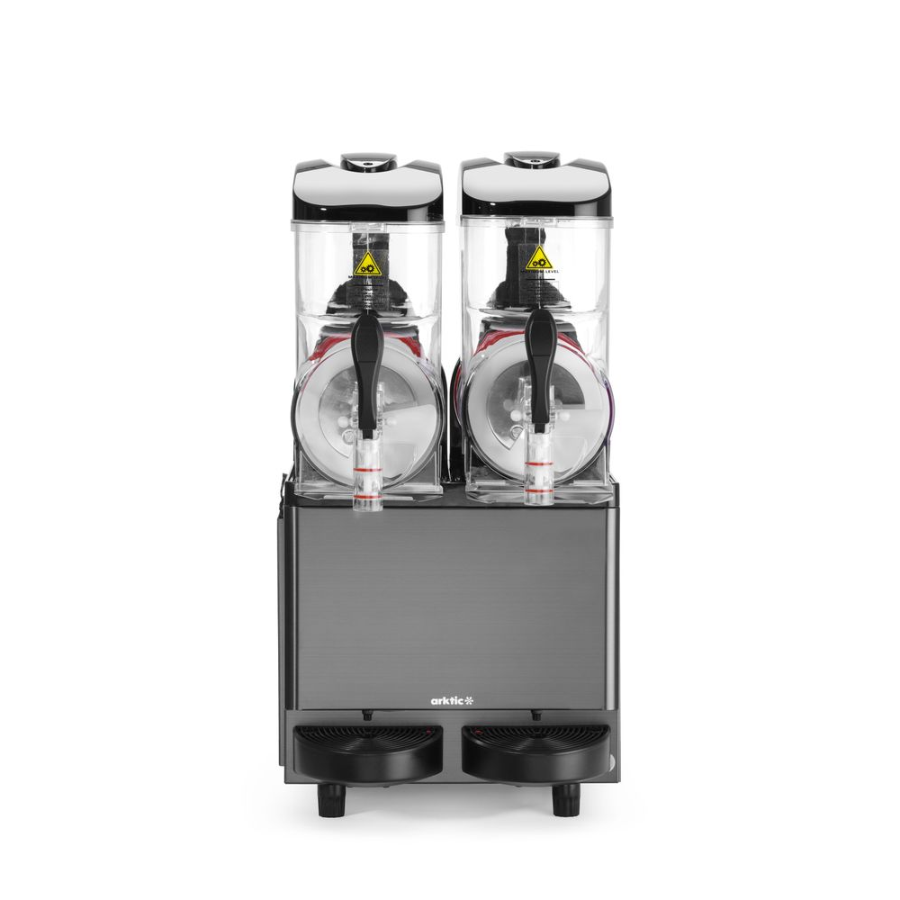 Hendi Slush-Eis-Maschine 2x12 L, Arktic, 24L, Schwarz, 220-240V/710W, 415x507x(H