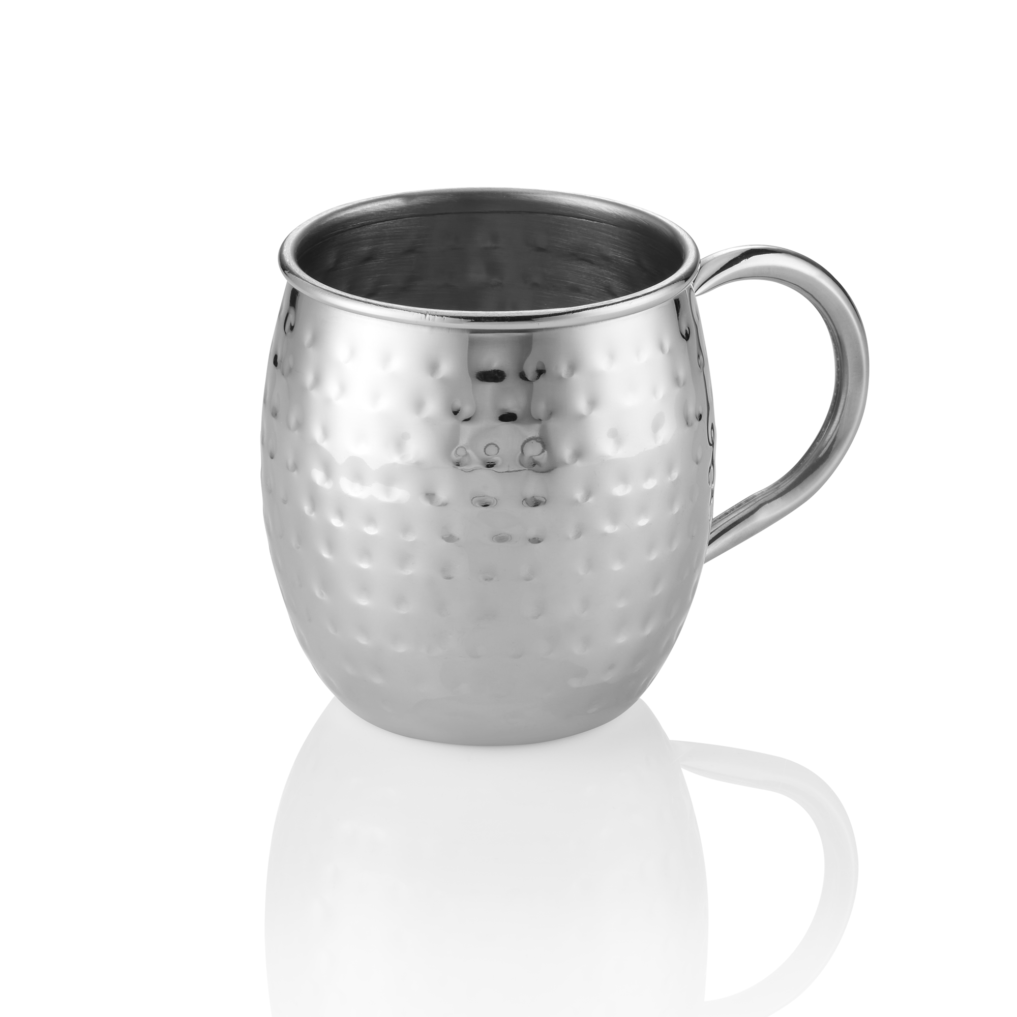 WAS Moscow Mule Set, 0,45 ltr., Ø 8,5 cm, Höhe 10 cm, gehämmert, Set á 2 Stück, 