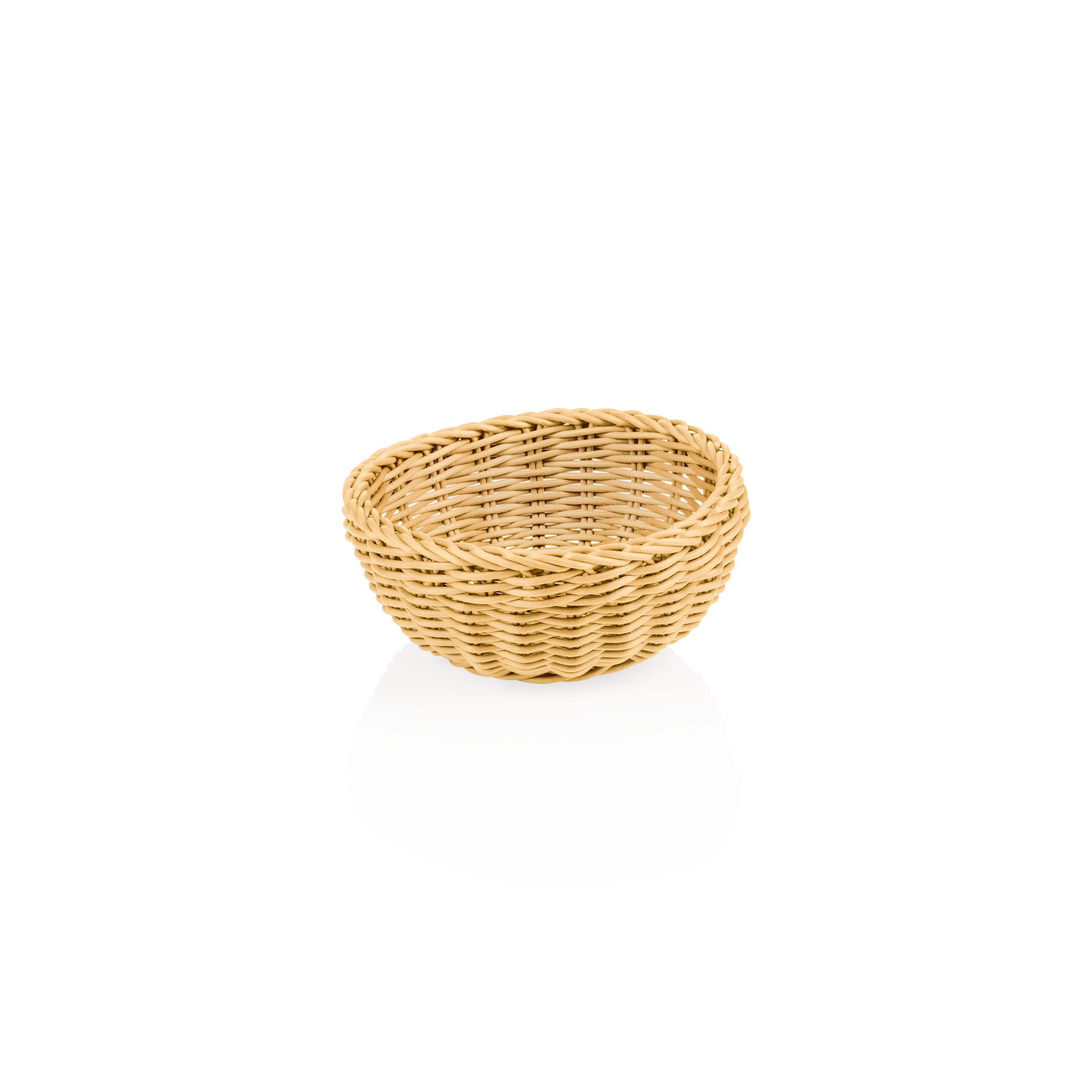 WAS Korb WEAVER PRO Tischkörbe, Ø 20 cm, Höhe 8 cm, hellbeige, Polypropylen