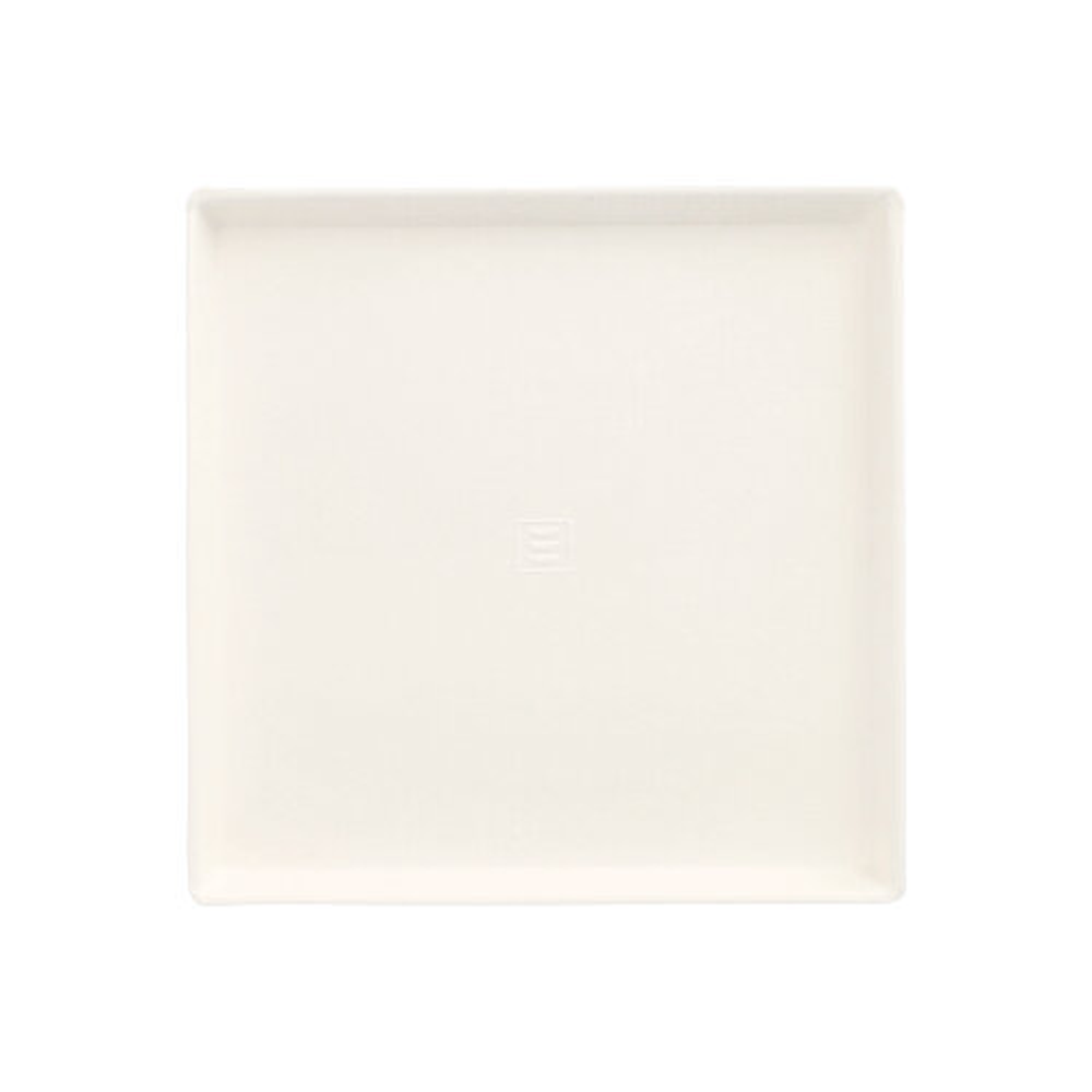 Papstar Teller Zuckerrohr "pure" eckig 12,5 cm x 12,5 cm x 1 cm weiss "Cella"