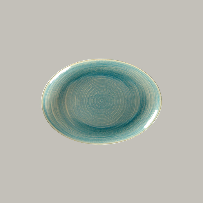 RAK Platte oval - saphire  Serie: Spot L 32 cm / W 23 cm / Ht. 3.2 cm