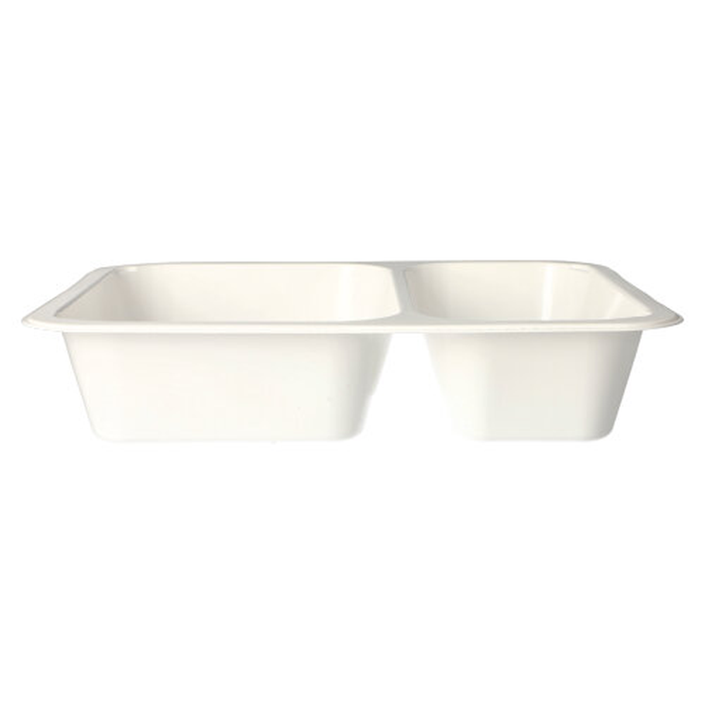 PAPSTAR Mikrowellenschalen, PP 2-geteilt 1205 ml 4,9 cm x 22,7 cm x 17,8 cm w