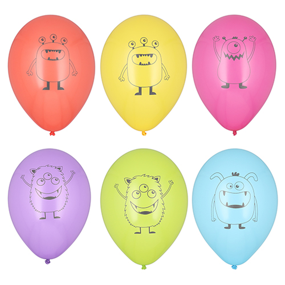 Papstar Luftballons Ø 29 cm farbig sortiert "Monsters"