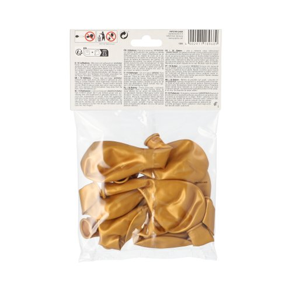 Papstar Luftballons Ø 25 cm gold