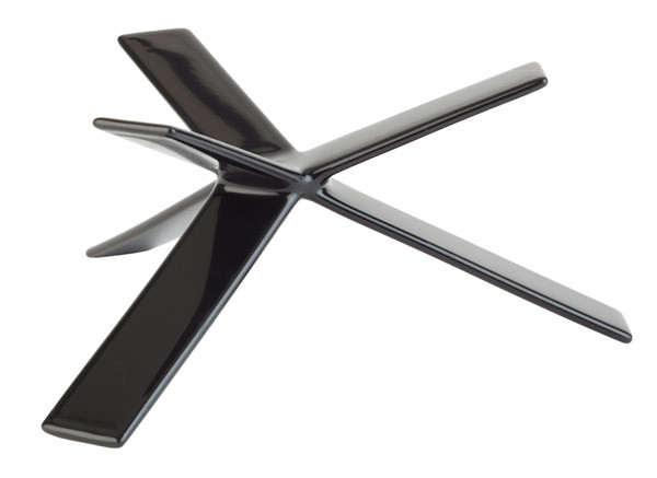 APS Buffet-Ständer -STAR- H: 8 cm , Metall, schwarz ummantelt