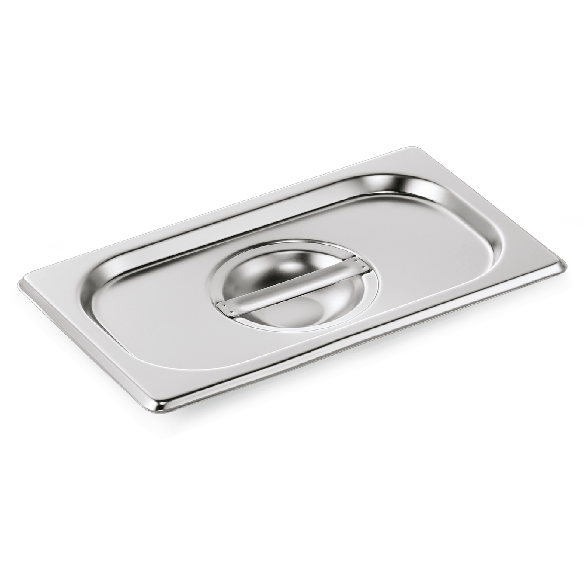 WAS GN Deckel GN CORE 1/4, mit Löffelaussparung, Chromnickelstahl