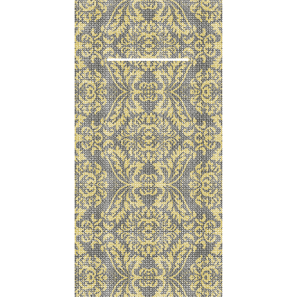 Mank Pocket-Napkins Kiyan gold-schwarz 40 x 40 cm 1/8 Falz