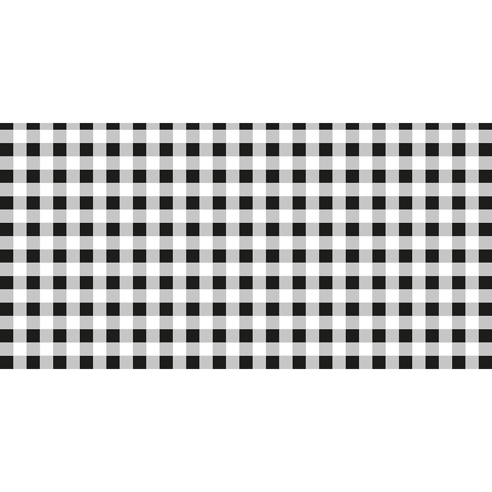 Mank Tischläufer Karo schwarz 40 cm x 24 m