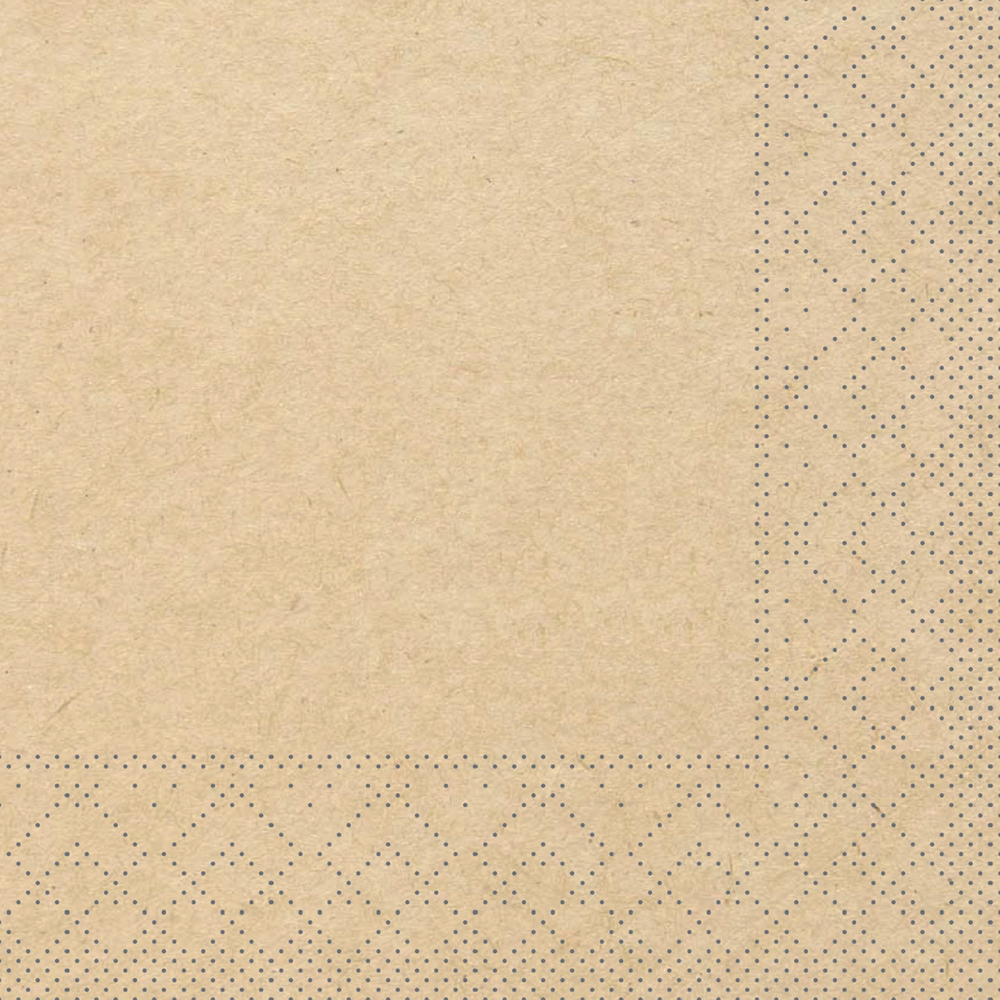 Mank Serviette Basic recycled braun 24 x 24 cm 1/4 Falz