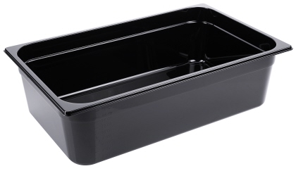 Contacto GN-Behälter 1/1, 150 mm Polycarbonat, schwarz