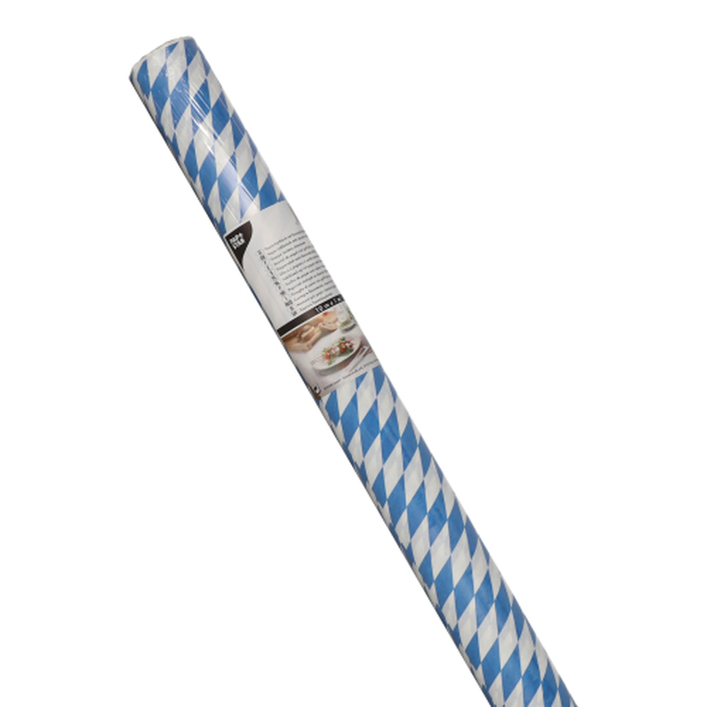 Papstar Papiertischtuch mit Damastprägung 10 m x 1 m "Bayrisch Blau"