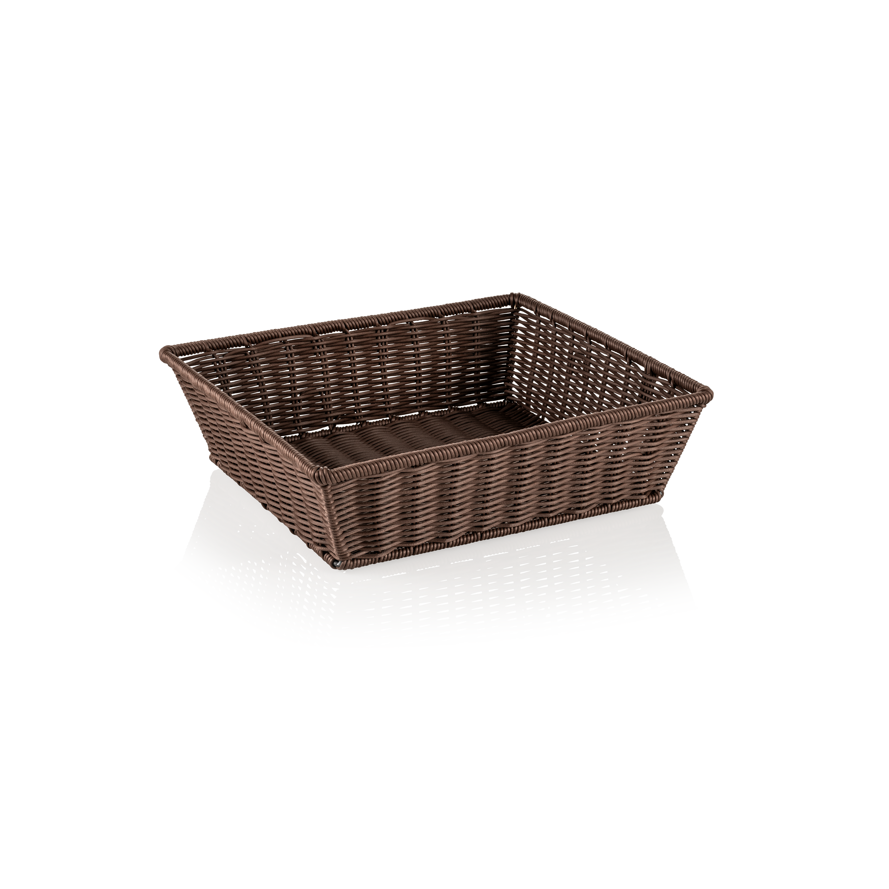 WAS GN Korb 2/3 WEAVER PRO GN Körbe, braun, Polypropylen, Chromnickelstahl 18/10