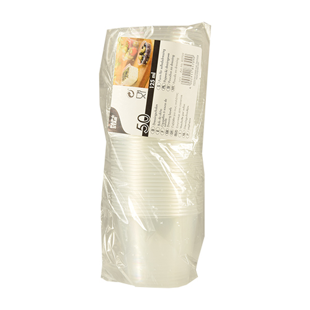 Papstar Dressingbecher, PP rund 125 ml Ø 7,1 cm · 5,7 cm transparent