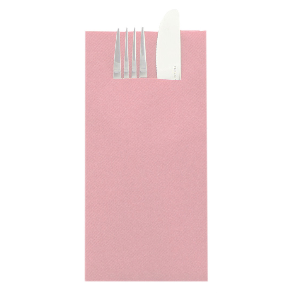 Mank Pocket-Napkins Basic rosa 40 x 40 cm 1/8 Falz