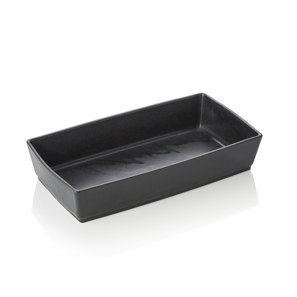 WAS Buffetschale, 35 x 18,5 x 7 cm, schwarz, Porzellan
