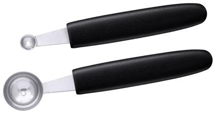 Contacto Kugelausstecher 25 mm rund, mit schwarzem PA-Griff
