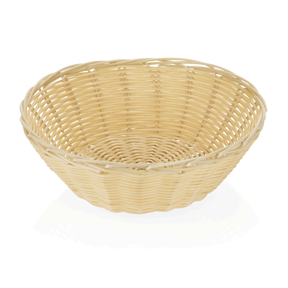 WAS Tischkorb Set, Ø 23 cm, Höhe 8 cm, Set á 4 Stück, Polypropylen, Edelstahl