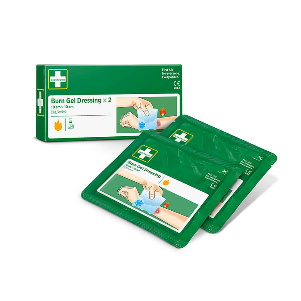 Papstar "Cederroth" Burn Gel Dressing Verband 10 cm x 10 cm