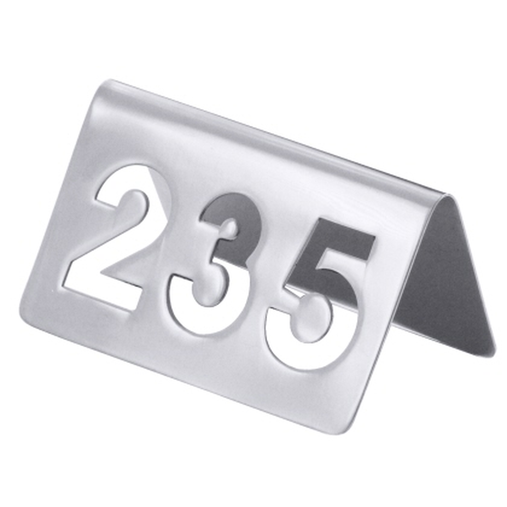 Contacto Tischnummernschild dreistellig mit ausgestanzten Ziffern