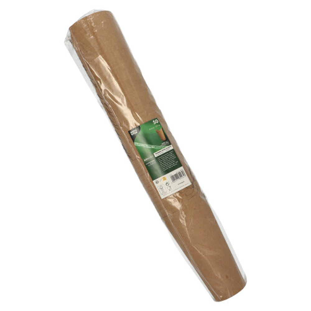 Papstar Pommes-Frites-Schütte, Pappe rund Ø 6 cm · 17,7 cm braun groß