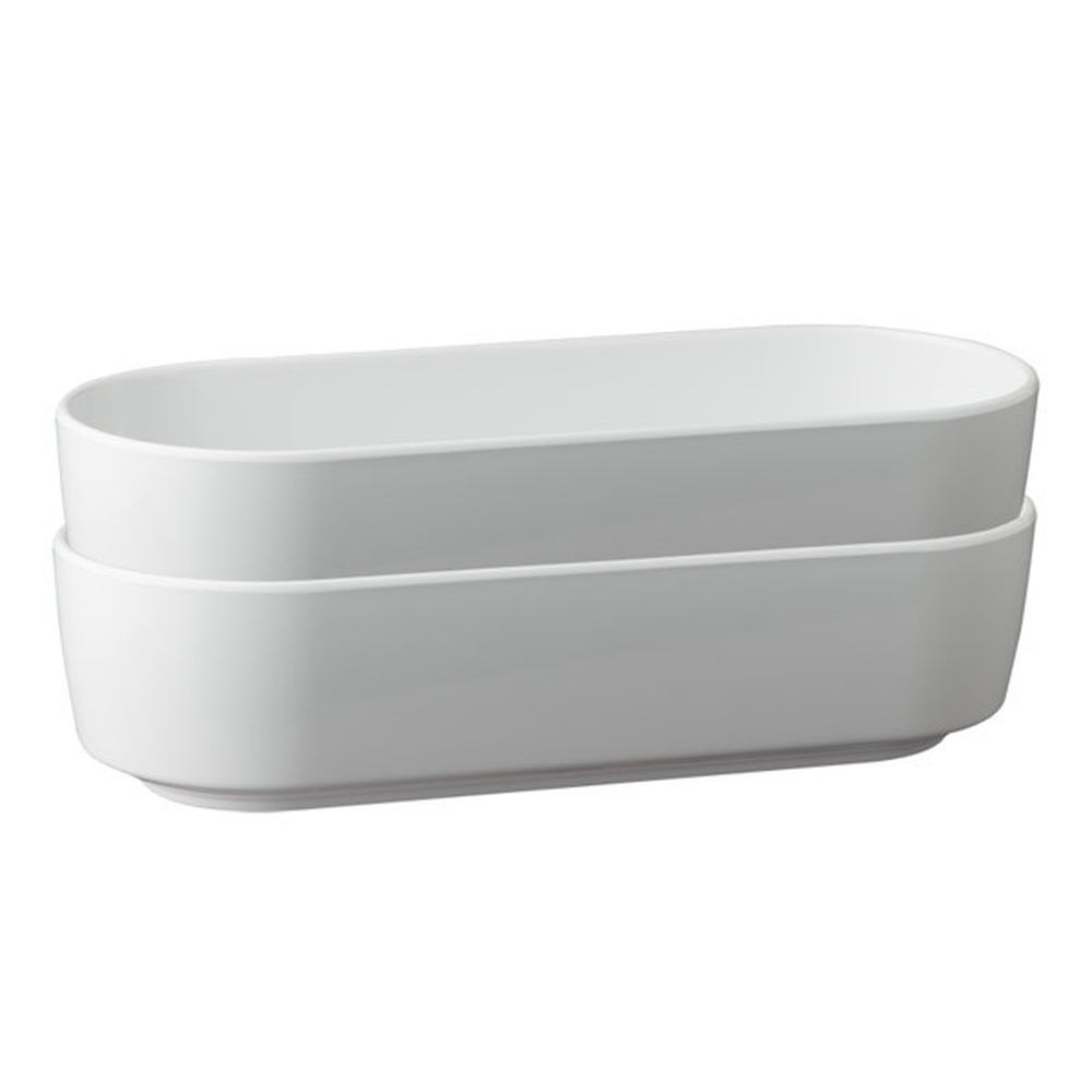 APS Schale -SCANTIC- 26,5 x 10,5 cm, H: 6,5 cm , Melamin, weiß, 1 Liter