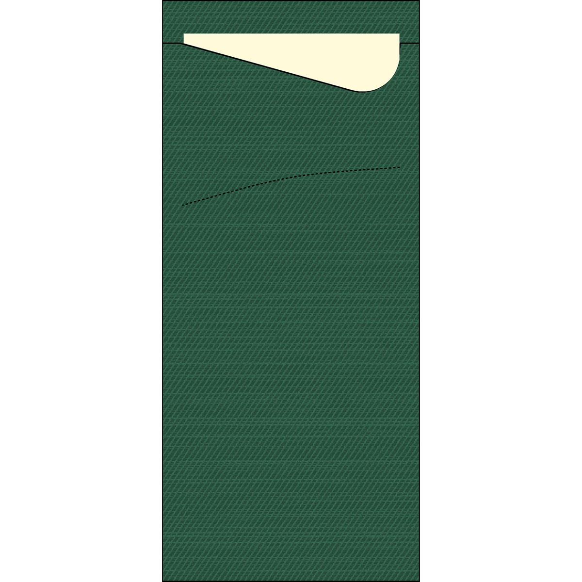Duni Sacchetto Zelltuch 190 x 85 mm jägergrün/cream