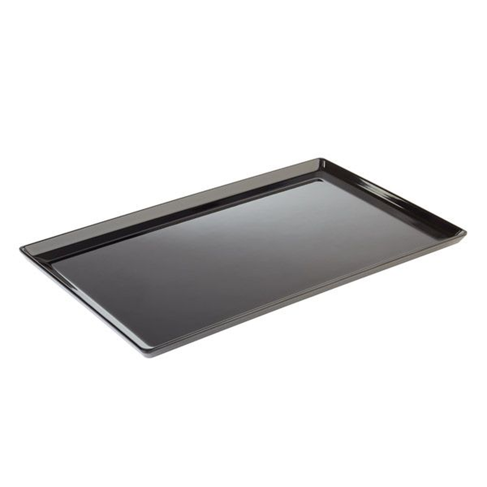 APS Tablett GN 1/1 -FLOAT- 53 x 32,5 cm, H: 3 cm , Melamin, schwarz