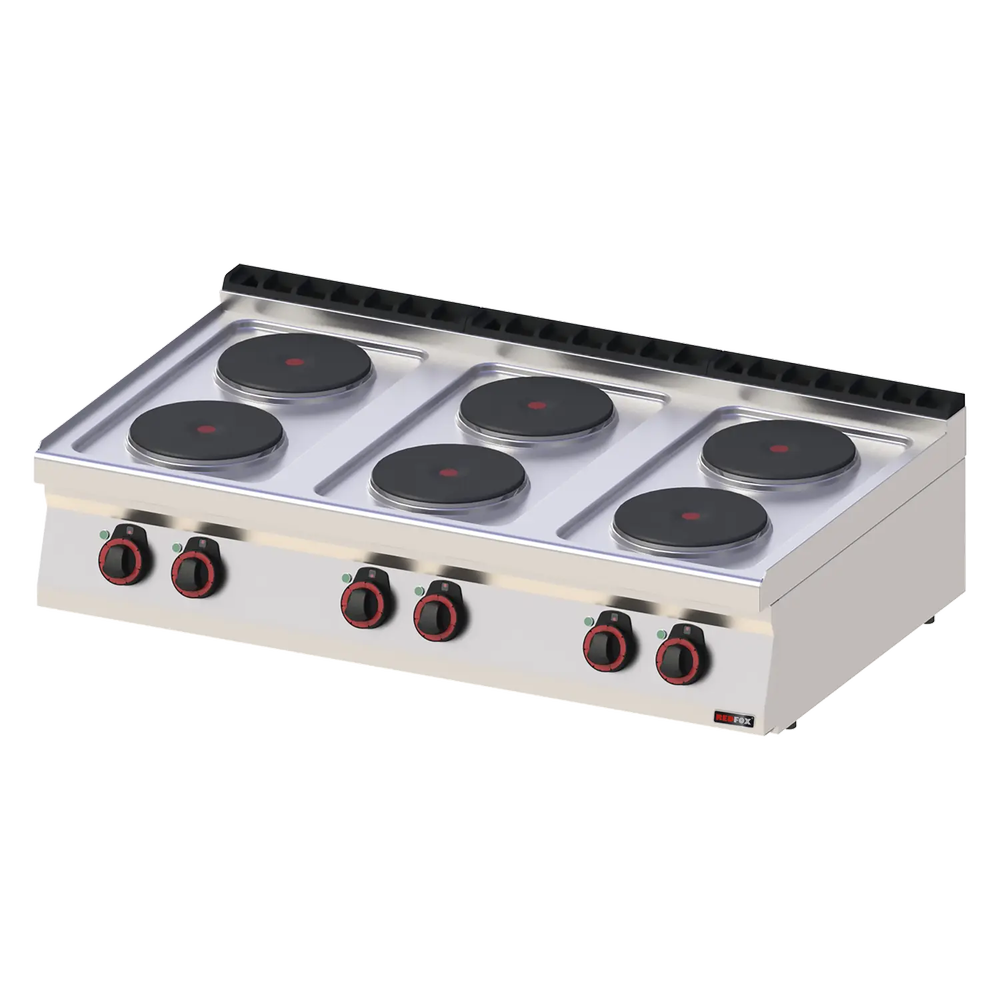 RM Gastro Herd elektrisch 6x Kochfeld ohne Unterbauten / REDFOX - SP 70/012 E
