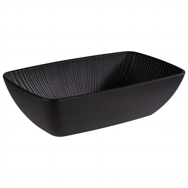 APS GN 1/4 Schale -NERO-           26,5 x 16,2 cm, H: 7,5 cm