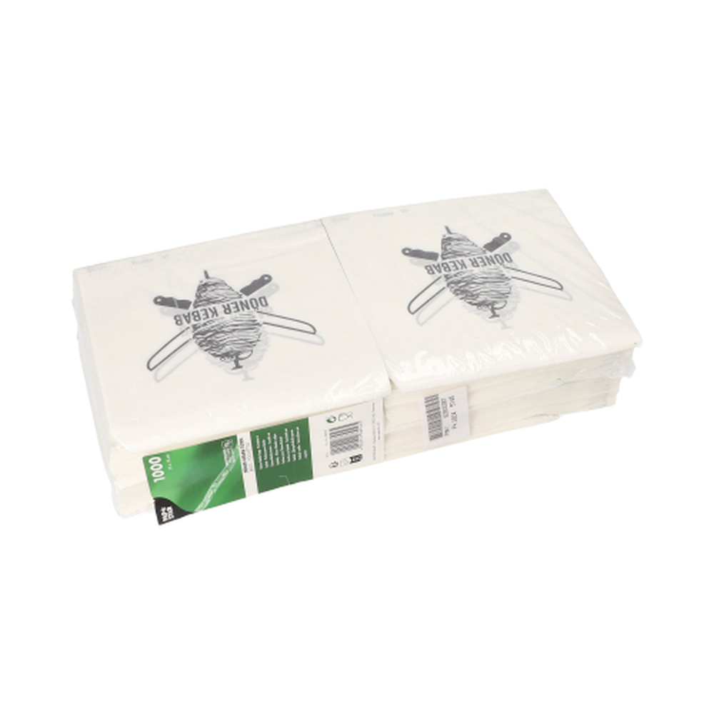 Papstar Döner-Kebab-Tüten 16 cm x 16 cm weiss