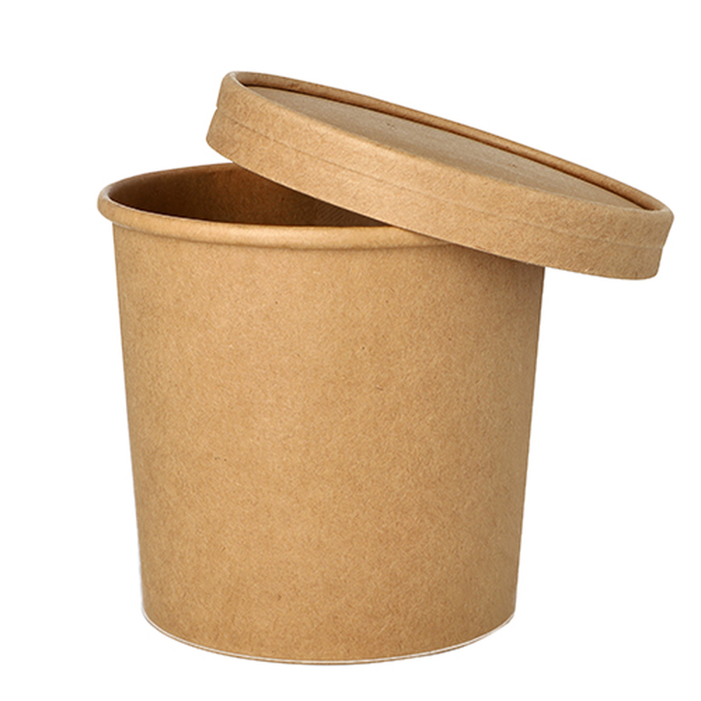 Papstar Suppenbecher, Pappe rund 760 ml Ø 11,5 cm · 11 cm braun