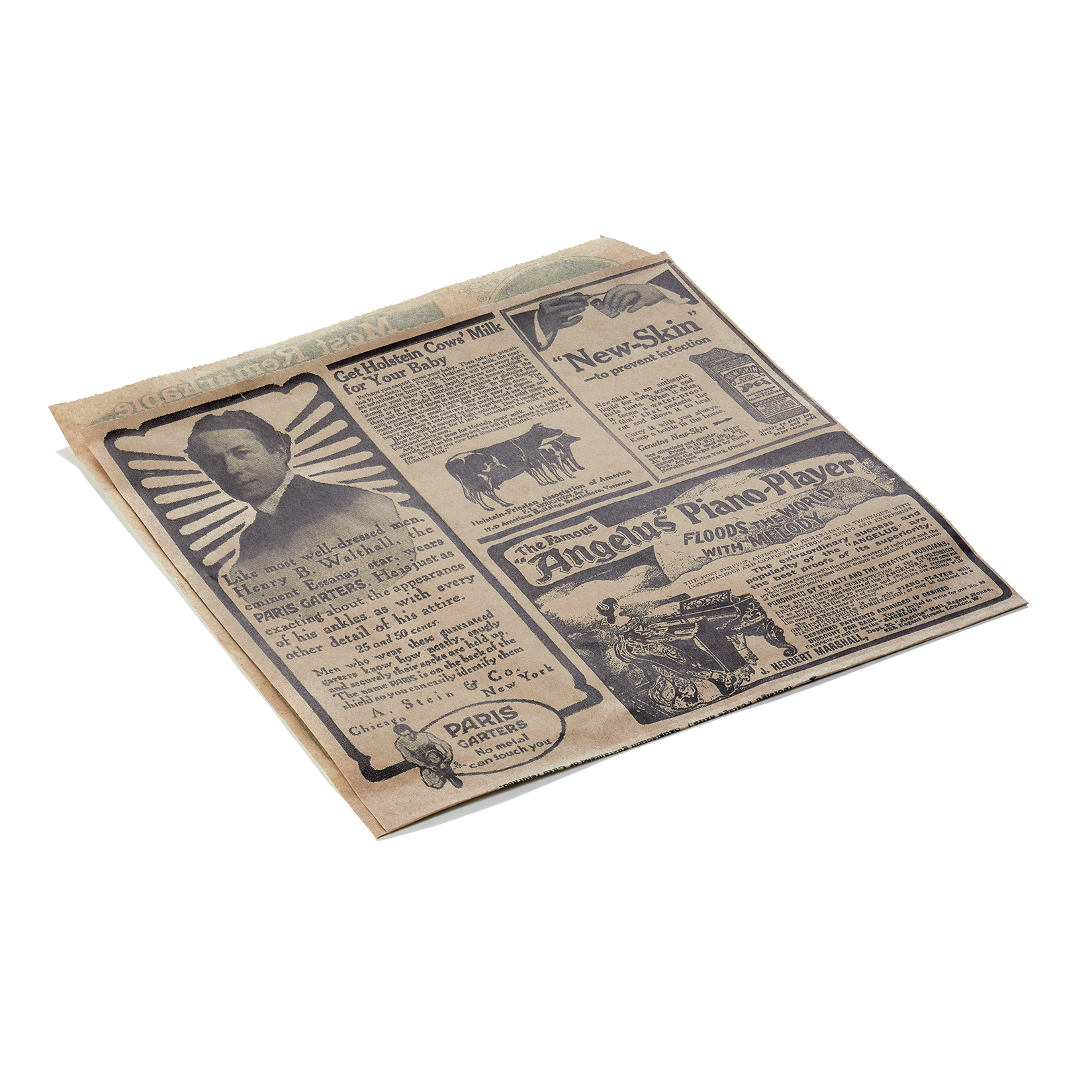 WAS Takeawaytüte Times Brown Set WRAP & GO, 17 x 18 cm, Set á 1000 Stück, 2-seit